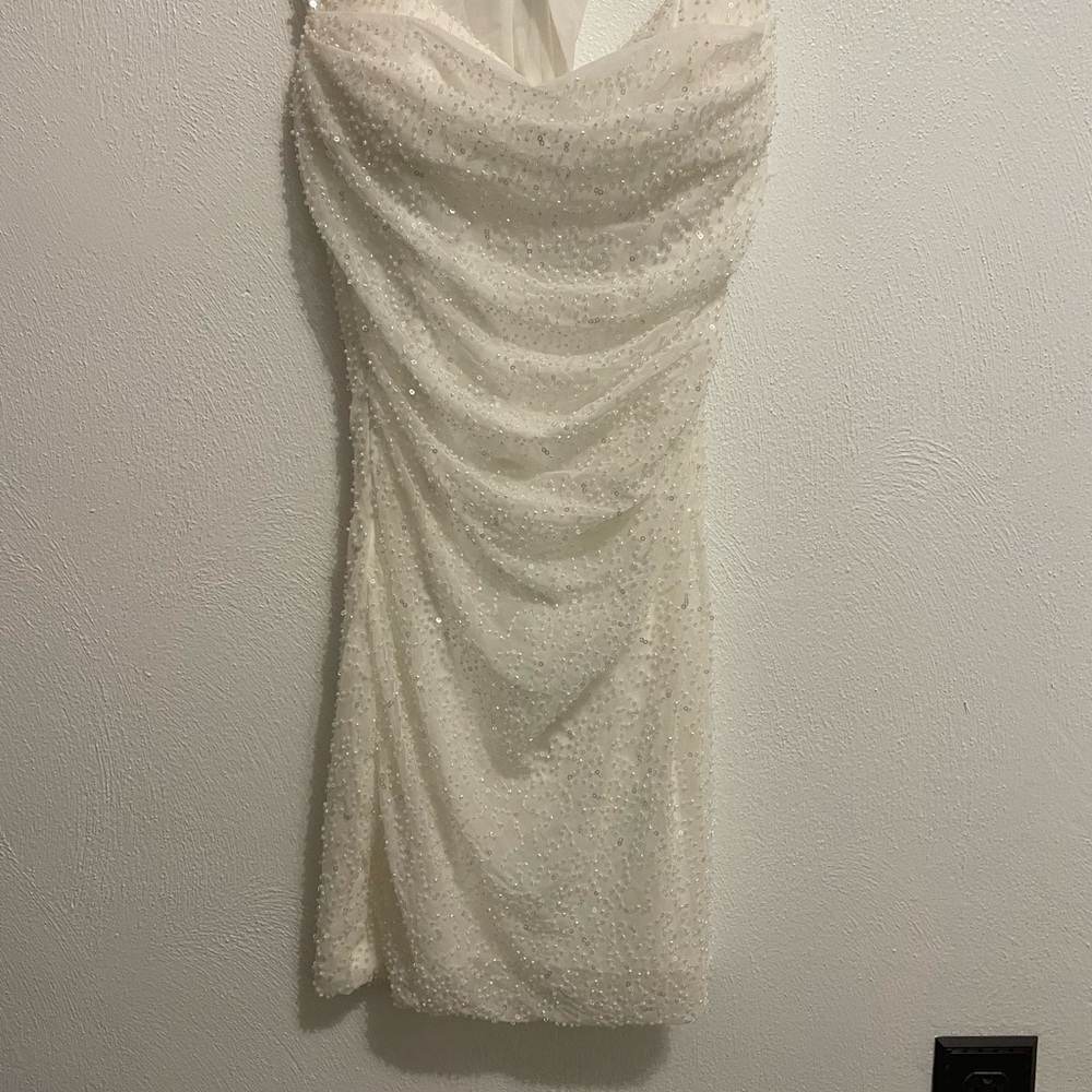 Windsor Ivory Beaded Mini Dress